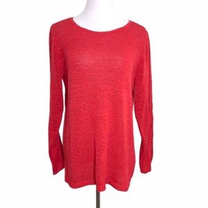 Rachel Zoe Red Loose Knit Sweater